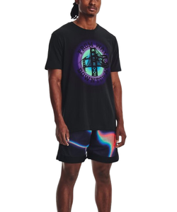 กางเกงบาสเก็ตบอลชายคุณภาพดีเยี่ยม แบบสองชั้น พิมพ์ลายทั้งตัว ดีไซน์ลำลองสำหรับฤดูร้อน ผ้าตาข่ายแบบซับลิเมชั่น - Product Image 5