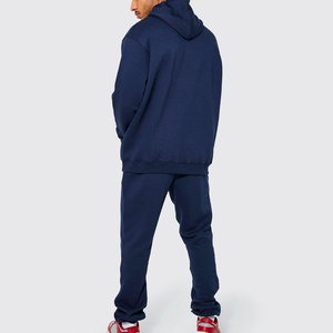 Chándales lisos en relieve con estampado de hombre, ropa de calle con logotipo personalizado, jersey de gran tamaño, sudadera para hombre, chándal de algodón elástico/dibujo - Product Image 2