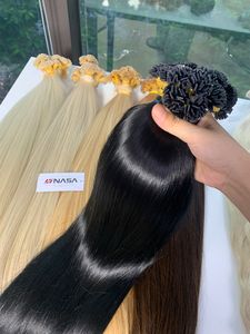 Produits tendance Pointe plate Toutes les couleurs Vente en gros Vietnamien Qualité brute Extension de cheveux humains Prix 60cm Super Double dessiné - Product Image 2