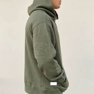 เสื้อฮู้ดโอเวอร์ไซส์ทำจากปากีสถานโลโก้ที่กำหนดเองสำหรับฤดูหนาวรูปแบบของแข็ง - Product Image 5