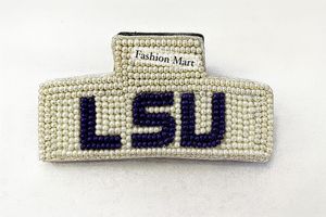 Fashion Mart Luxury Handcrafted Beaded Claw Clip personalizado Houston Astros Back to School Accesorio para el cabello - Product Image 2