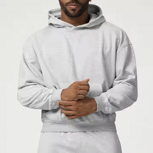Sweats à capuche personnalisés de haute qualité pour hommes Streetwear Pulls en coton épais Sweatshirts à capuche pour hommes - Product Image 4
