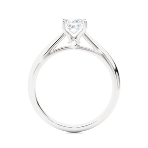 1 Karat Princess Cut Moissanite <b>Solitaire</b> Engagement <b>Ring</b> in White Gold - Product Image 4