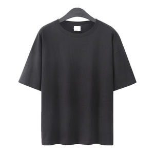 210gsm 250gsm 300gsm ผ้าฝ้าย100เสื้อยืดขนาดใหญ่ที่จำเป็นปรับแต่งคุณภาพผ้า300 Gsm เสื้อยืดว่างเปล่าผู้ชายถักสบายๆ - Product Image 6