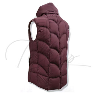 Chaleco Acolchado con Cierre para Mujer, de Alta Calidad, Ecológico, Informal de Invierno, de Algodón Transpirable, Ligero, Moderno, con Cuello Alto, Color Sólido - Product Image 2