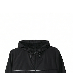 New Design Men's Stand Collar Windbreaker <b>Jacket</b> Windproof Breathable <b>Reversible</b> Thick Canvas Polyester Winter Windbreaker - Product Image 2