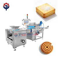 Petite machine à biscuits pour la fabrication de biscuits avec déposant de coupe-fil à biscuits