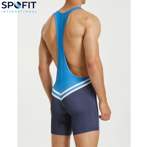 ชุดซิงเกิลเล็ตสำหรับนักมวยปล้ำชายแบบสั่งทำพิเศษ พิมพ์ลายแบบซับลิเมชั่นเต็มตัว ผลิตจากผ้าสแปนเด็กซ์โพลีเอสเตอร์ ยืดหยุ่นได้ เหมาะสำหรับนักยกน้ำหนักมืออาชีพ - Product Image 2