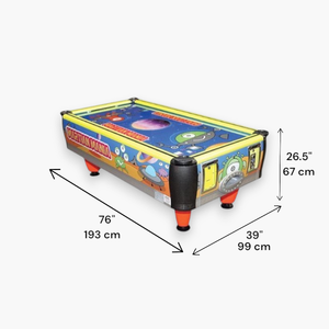 Table de hockey sur air portable Martian Mania, jeu d'arcade à récompenses pour enfants, 2 joueurs, en plastique - Product Image 3