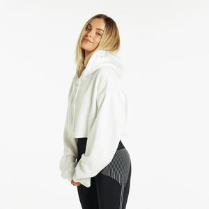 <b>Women's</b> Oversize Casual Hoodie Long Sleeves Breathable Front Logo Pullover Heat-Transfer Wholesale Plain Winter Fleece - Product Image 2
