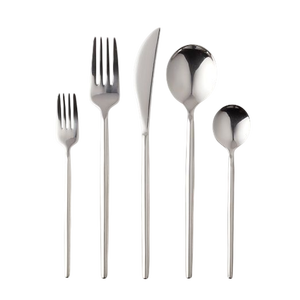 Fourchette et cuillère à couteau occidental épaissi en acier inoxydable Couverts d'hôtel Couteau à steak et fourchette Cuillère à dessert aux fruits à bas prix - Product Image 5