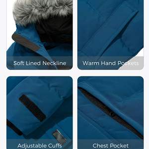 Veste matelassée à capuche en nylon enduit écologique pour homme, décontractée, respirante, coupe-vent, rembourrée de coton, automne-hiver, coupe classique - Product Image 4