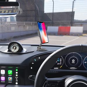 Supporto magnetico per auto regolabile in altezza con Base rotante a 360 ° supporto flessibile per cruscotto per tutti i modelli di telefono - Product Image 5