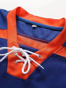 Vente en gros de maillots de hockey sur glace en 100% polyester personnalisés, maillots de hockey sur glace respirants sublimés - Product Image 4