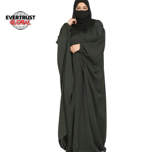 Nouvelle robe abaya musulmane pour femmes, modèle uni, couleur unie, conçue sur mesure, respirante, légère, à manches longues, en polyethersulfone - Product Image 3