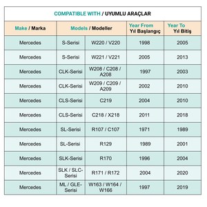 แผ่นยางแป้นเบรกเกียร์อัตโนมัติ ใช้ได้กับรถเมอร์เซเดส E-Class W123, S123, C123, W124, S124, C124, A124 - Product Image 6