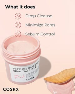 Cosrx หน้ากากถ่านสำหรับทำความสะอาดรูขุมขนรูขุมขนสีชมพูแบบเกาหลี - Product Image 3