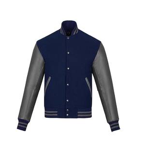 Écussons de broderie avec logo personnalisé Veste d'hiver Polaire Laine Letterman Bomber Varsity Jackets - Product Image 2
