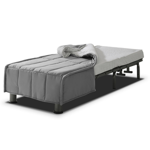 Evergreenweb Extendable Foldable <b>Sofa</b> <b>Bed</b> Mattress <b>Single</b>/Double Size Pillow Free Made Italy Removable Washable Cover Bedroom - Product Image 4