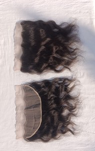 13x4 dentelle frontale 100% cheveux humains dentelle suisse pas d'enchevêtrement pas de perte de couleur noire naturelle - Product Image 3