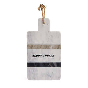 Tabla de cortar de mármol elegante, tabla de queso de calidad superior hecha a mano, mesa clásica, elegante bloque de cortar de mármol al por mayor - Product Image 1