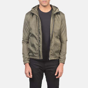 Chaqueta Cortavientos con Capucha para Hombre Jimmy Green, Técnica, para Exteriores, con Forro Acolchado y Manga Larga - Product Image 6