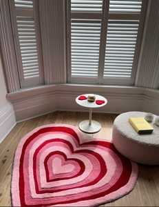 KNOT Rug Premium Tapis de zone de conception de coeur tufté à la main Tapis de laine de luxe pour la maison, hôtels Personnaliser la taille disponible - Product Image 3