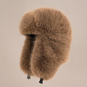 Chapeaux d'aviateur d'hiver, chauds et épais, pour l'extérieur, avec rabat d'oreille, chapeaux de trappeur, chapeaux de fourrure de campagne russe, chapeaux de soldat d'hiver - Product Image 4