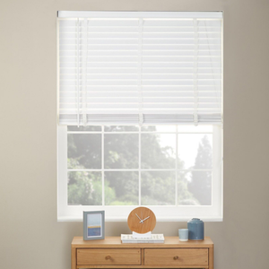 Tapparelle e tende veneziane e tende in legno moderno orizzontale di bambù bianco e nero naturale - Product Image 2