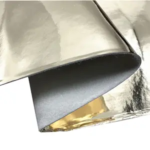 Thickness 0.7-0.8mm Tpu Surface Matte Metal Pu Leather For Making Purses And Totes And Bags Pu Leather