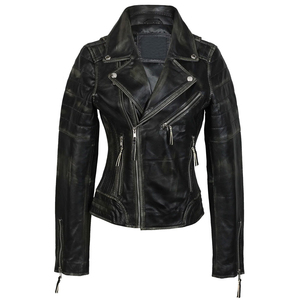 Veste en cuir unisexe à fermeture éclair, nouveau design 2026, en PU, style motard, pour homme, avec logo personnalisé, OEM, vente en gros - Product Image 6
