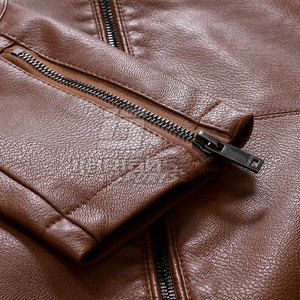 เสื้อแจ็คเก็ตหนังผู้ชายสำหรับฤดูหนาว ระบายอากาศได้ดี อุ่นสบาย สวมใส่สบาย ราคาสมเหตุสมผล - Product Image 4