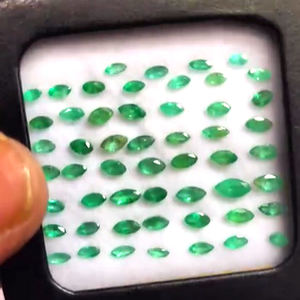 85 piezas de Esmeralda zambiana Natural 4x2mm 6x3mm Marquesa faceta 10 CTS lote Iroc ventas piedras preciosas sueltas de alta calidad cortadas para joyería - Product Image 3