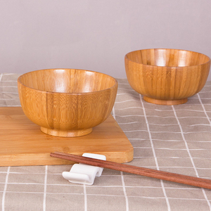 Cuenco grande moderno de bambú para servir frutas/ensaladeras, cuenco decorativo Natural hecho a mano para fiestas de cocina, barbacoas, diseño sostenible - Product Image 2