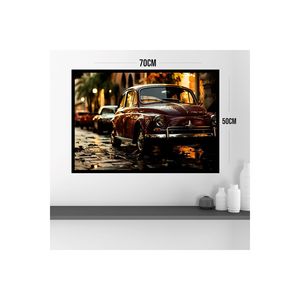 Vosvos <b>Large</b> Size 70x50cm MDF Table Colorful Faded Quality <b>Printing</b> <b>Frame</b> 154 Wall Accents - Product Image 4