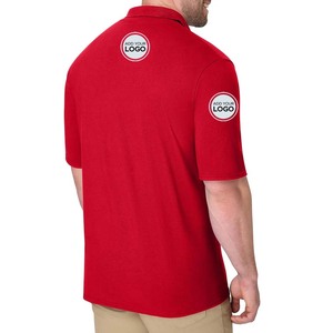 Camiseta de polo de golf de secado rápido y corte ajustado para hombre, camisetas de polo tácticas de verano de mezcla triple. - Product Image 1