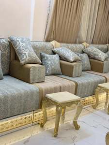 Sofá estilo Majlis árabe, diseño clásico, elegante conjunto para sala de estar, asientos de esquina de lujo, diseño que ahorra espacio - Product Image 4