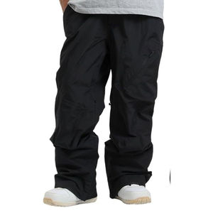 กางเกงสกีฮิปฮอปทรงหลวมสำหรับผู้ชายกางเกงคาร์โก้สำหรับใส่กลางแจ้งกางเกงคาร์โก้แนวสตรีทแวร์ฤดูหนาวแบบมีกระเป๋าสีดำออกแบบได้ตามต้องการ - Product Image 3