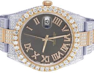 Tendencia VVS Moissanite Diamond Roman Dial Acero inoxidable Automático Japonés Iced Out Watch Hip Hop Bling Fashion Mayorista - Product Image 3