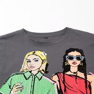 T-shirts en coton personnalisés de haute qualité pour hommes, impression numérique à motif solide, conception décontractée de votre propre logo, vente en gros - Product Image 4