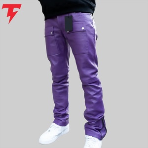 <b>Men</b> <b>Leather</b> Pants Genuine <b>Leather</b> Straight Fit <b>Trousers</b> Durable Comfortable Stylish Casual Fashion Wholesale Apparel - Product Image 2