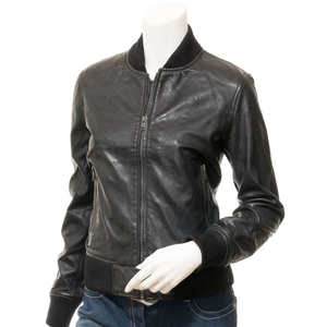 Chaquetas de Cuero Genuino para Mujer de la Mejor Calidad, con Cierre Completo y Característica Transpirable, Precio al por Mayor - Product Image 1