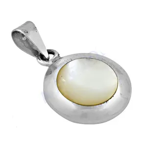 925 Silber Perlmutt-Anhänger für Damen Eleganter Schmuck Geschenk mit Perlen-Charms - Product Image 3
