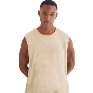 Camiseta sin Mangas de Diseño Personalizado con Logotipo, 100% Poliéster, Deportiva, de Secado Rápido, para Verano, Moda Urbana, Transpirable, para Hombre - Product Image 3