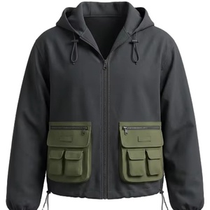 เสื้อแจ็คเก็ตวาร์ซิตี้ผู้ชายคุณภาพพรีเมียม ผ้าโพลีเอสเตอร์ผสมคอตตอน สไตล์เบสบอล ตัวอักษรปัก  สำหรับฤดูหนาว ระบายอากาศได้ดี โลโก้ด้านหน้าปรับแต่งได้ - Product Image 2