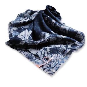 Modern Modesty Keiko Hijab Bufanda Navy Voal Traje diario de moda Mangas cortas Impresión digital de algodón alto al por mayor - Product Image 5