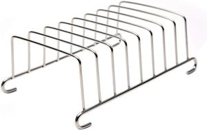 Mini porte-pain en métal à 8 tranches en acier inoxydable Support de porte-pain flexible pour la maison Table de cuisine servant le support de pain - Product Image 4