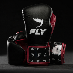 Nouveaux gants de boxe MMA personnalisés en cuir de vachette véritable noir et rose, design dernier cri, pour hommes - Product Image 5