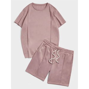 T-shirts en coton uni avec tissu léger respirant de style demi-manches adapté aux hommes vêtements de sport et de plein air à usage quotidien - Product Image 3