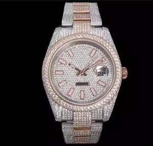 VVS1 Moissanite Diamond Quartz Watch pour adultes Montre en acier inoxydable automatique à buste complet unique - Product Image 1